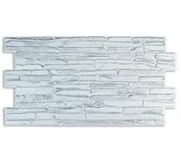 Grace Baltic Paneles de pared 3D para decoración de pared interior, no adhesivos, finos y elásticos, de PVC (40 unidades/19,6 m²)