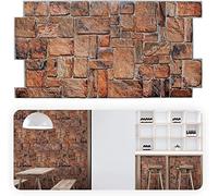 Grace Baltic - Paneles de pared 3D para decoración de paredes interiores de PVC (15, Roca Roja)