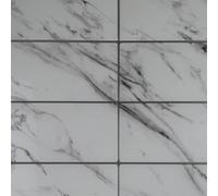 Grace Baltic paneles de pared 3D, revestimiento de PVC, decoración de pared, elásticos, 1 mm de grosor (14, mármol Blanco)