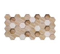 Grace Baltic paneles de pared 3D, revestimiento de PVC, decoración de pared, elásticos, 1 mm de grosor (50, Eureka)