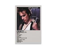 Grace by Jeff Buckley - Pósteres impermeables para pared, impresión en casa, a prueba de humedad, fácil de instalar y resistente a la decoloración, estilo sin marco, 50 x 75 cm