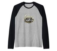 Grace Changes Everything Christian Faith Camiseta Manga Raglan