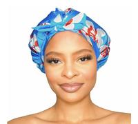 GRACE & COMPANY Gorro de ducha de lujo para mujer, 100% impermeable, reutilizable, lavable y transpirable, Gramercy