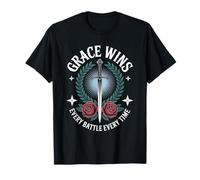 Grace GANA Cada Batalla Christian Streetwear Camiseta