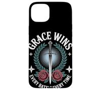 Grace GANA Cada Batalla Christian Streetwear Carcasa para iPhone 15 Plus
