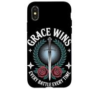 Grace GANA Cada Batalla Christian Streetwear Carcasa para iPhone X/XS