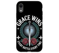 Grace GANA Cada Batalla Christian Streetwear Carcasa para iPhone XR