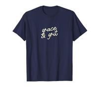 Grace & Grit Gracioso guión de fe Minimalista Camiseta