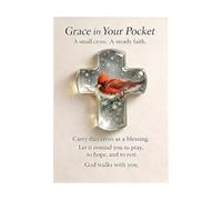 Grace In Your Pocket - Recuerdo De Crucifijo Acrílico 2D | Cruz Cristiana De Bolsillo Para Pascua, Mujeres, Hombres, Adultos, Buscadores Espirituales, Hogar, Viajes, Iglesia, Devoción, Meditación
