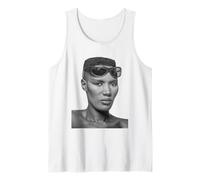 Grace Jones Singer Warm Leatherette Era 1980 Allan Ballard Camiseta sin Mangas