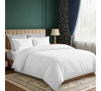 Grace Juego de funda de edredón de 300 hilos, 100 % algodón egipcio, tamaño King, juego de funda de edredón reversible de algodón de primera calidad, juego de ropa de cama de calidad de hotel con