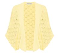 GRACE KARIN Cárdigan hueco para mujer, cárdigan abierto al frente para mujer, Reino Unido, amarillo claro, XXL