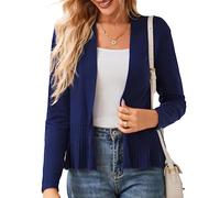 GRACE KARIN Mujeres Cárdigan A-Line Casual Manga Larga Abierto Frontal Suéter de Punto Cómodo y Suave