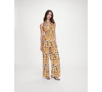 Grace & Mila Mono estampado sin mangas VANINA. Talla M. Color Marron