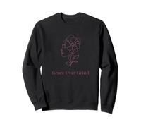 Grace Over Grind Soft Life Motivación para el Bienestar de Las Mujeres Sudadera