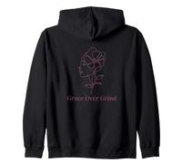 Grace Over Grind Soft Life Motivación para el Bienestar de Las Mujeres Sudadera con Capucha