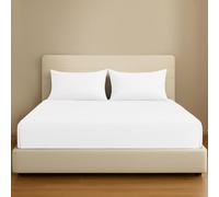 Grace Sábana bajera ajustable de algodón egipcio de 300 hilos, tamaño King, con bolsillo extra profundo de 40 cm, sábanas elásticas duraderas de algodón natural de alta calidad