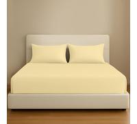 Grace Sábana bajera ajustable de algodón egipcio de 300 hilos, tamaño King, con bolsillo extra profundo de 40 cm, sábanas elásticas duraderas de algodón natural de alta calidad