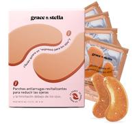 grace & stella Parches Ojos Bolsas y Ojeras - Parches Contorno de Ojos con Cafeína, Niacinamida y Ácido Hialurónico - Veganos, No Testados en Animales [24 pares]
