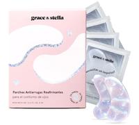 grace & stella Parches Ojos Bolsas y Ojeras - Parches Contorno de Ojos con Péptidos y Extracto de Arroz - Veganos, No Testados en Animales [24 pares]