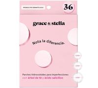Grace & Stella Parches para Granos - Para Acné Facial, Seca Espinillas, Son Invisibles y No Testados en Animales [36 Unidades, Redondos, Multitalla]