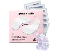 Grace & Stella pptido debajo de los parches con niacinamida y extracto de arroz - mscaras de ojos reafirmantes para crculos oscuros y hinchazn -