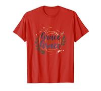Grace Upon Grace: La fe inspiradora de Las Mujeres cristianas Camiseta, Hombre, Rojo, L