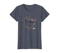 Grace Upon Grace: La fe inspiradora de Las Mujeres cristianas Camiseta, Mujer, Azul Jaspeado, XS