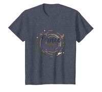 Grace Upon Grace: La fe inspiradora de Las Mujeres cristianas Camiseta, Niños, Azul Jaspeado, 12 años