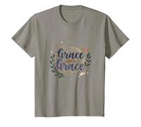 Grace Upon Grace: La fe inspiradora de Las Mujeres cristianas Camiseta, Niños, Pizarra, 8 años