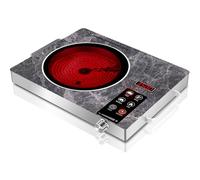 GRACEALL Cocina Infrarroja Eléctrica 3500W, Placa Eléctrica de Un Fuego, Hornillo Portátil de Encimera con Enchufe, Temperatura Ajustable, Ideal para Cocina y Camping