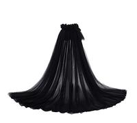 GRACEART Bodas Falda Larga de Mujer Mujeres Puffy Tutu Tulle Falda Playa Baile Fiesta (Negro)