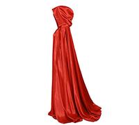 GRACEART Capa con Capucha Largo Disfraz de Halloween para Disfraz Muerte Adulto (Rojo)