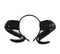 GRACEART Casco Vikingo con Cuernos Cuerno de Buey Cosplay Costumes Accesorio (Negro-2)