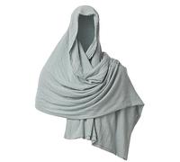 GRACEART Chal, bufanda, capucha, faja, capucha medieval, mago, disfraz de mago, capa con broche, verde claro, 230cm X 130cm