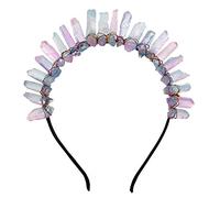 GRACEART Cristal Cuarzo Tiara Sirena corona Venda (Arco iris)