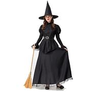 GRACEART Disfraz de bruja para mujer, disfraz de bruja, disfraz de Halloween (as3, alfa, m, regular, regular)