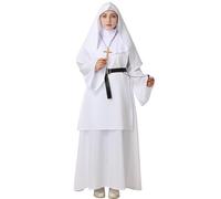 GRACEART Disfraz de monja para Halloween o cosplay, Blanco, M