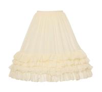 GRACEART - Enagua ajustable estilo gótico steampunk con falda tutú y polisón para vestido de fantasía, G-Beige, L