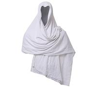GRACEART Enviar Apocalíptico Chal Sciamano con Capucha Con Pinza de Perno, Color blanco., 230cm X 130cm