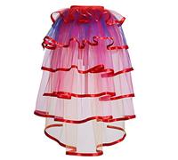 GRACEART - Falda con polisón de estilo victoriano steampunk, tutú de tul vintage con cinturón de encaje, disfraz neogótico