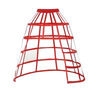 GRACEART Falda de aro para mujer, falda de jaula para novia, crinolina, rosso, talla única