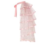 GRACEART - Falda de encaje con polisón tipo tutú, estilo steampunk con cinturón, color negro