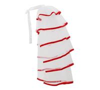 GRACEART - Falda de encaje con polisón tipo tutú, estilo steampunk con cinturón, color negro