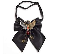 GRACEART Hecho a Mano Steampunk Corbata de Moño con Baphomet Ala