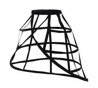 GRACEART Lolita 5 Aros Enaguas Cesto Falda de la Jaula deslizamientos Nupciales (1-Negro)