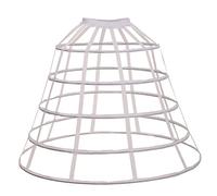 GRACEART Lolita 5 Aros Enaguas Cesto Falda de la Jaula deslizamientos Nupciales (Blanco)