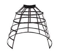GRACEART Lolita 5 Aros Enaguas Cesto Falda de la jaula deslizamientos nupciales (negro)