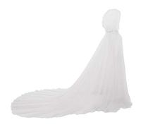 GRACEART Mujeres Princesa Capa Mantón De la Boda De la Gasa Capa con Capucha Largo Disfraz de Halloween para (Blanco)