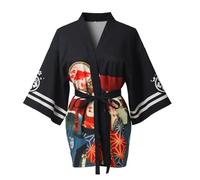 GRACEART Mujeres Vendimia Kimono Cubrir Arriba Cardigans Bata de Baño (M)